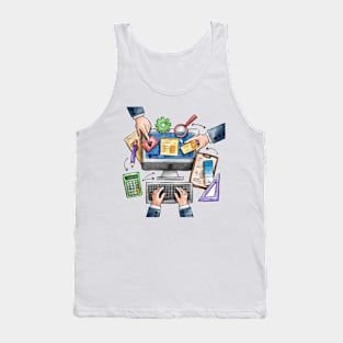 Web Design hand drawn Tank Top